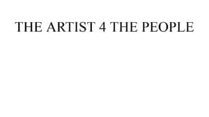artist 4 the people profile cover 1